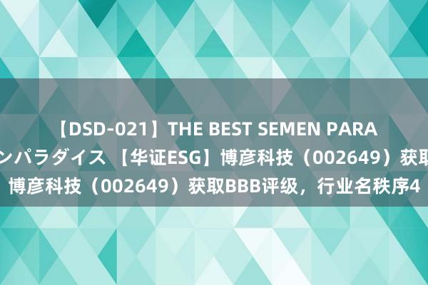 【DSD-021】THE BEST SEMEN PARADISE 美女12人とザーメンパラダイス 【华证ESG】博彦科技（002649）获取BBB评级，行业名秩序4