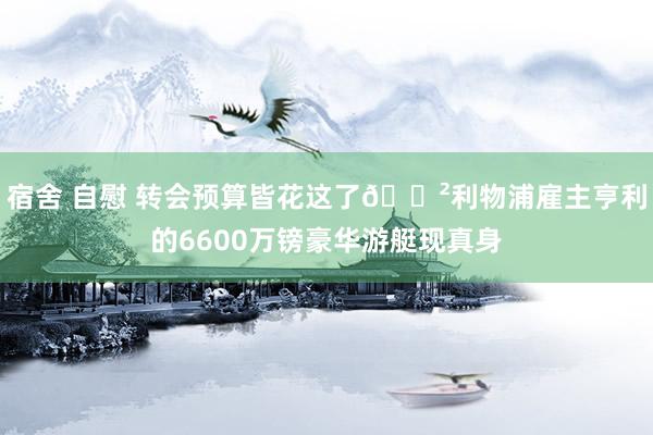 宿舍 自慰 转会预算皆花这了?利物浦雇主亨利的6600万镑豪华游艇现真身