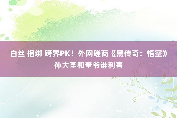 白丝 捆绑 跨界PK！外网磋商《黑传奇：悟空》孙大圣和奎爷谁利害